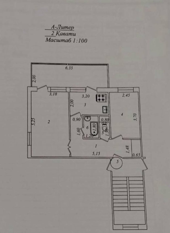 2-комнатная квартира, массив Домбрабад, 16-я горбольница