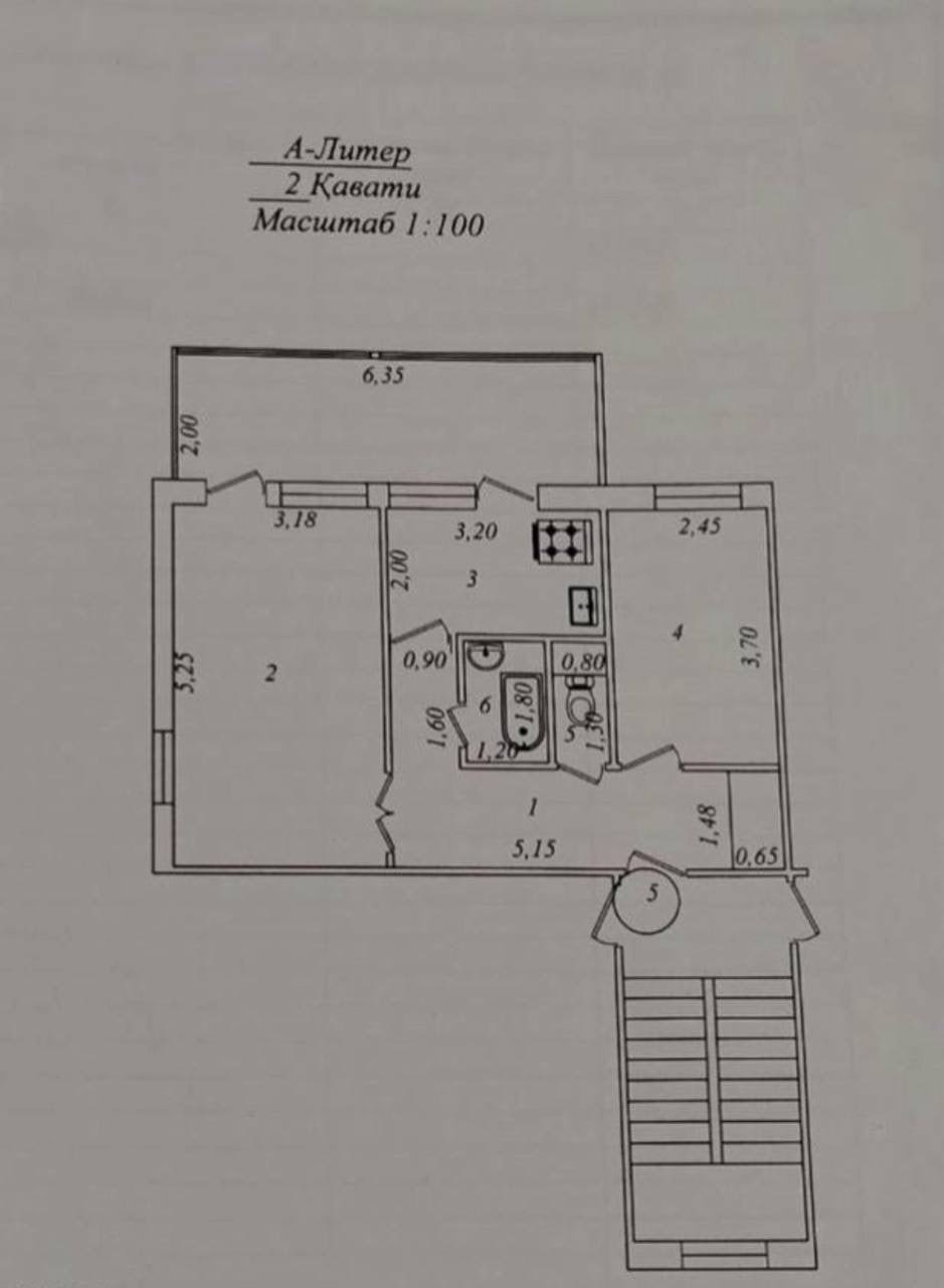 2-комнатная квартира, массив Домбрабад, 16-я горбольница