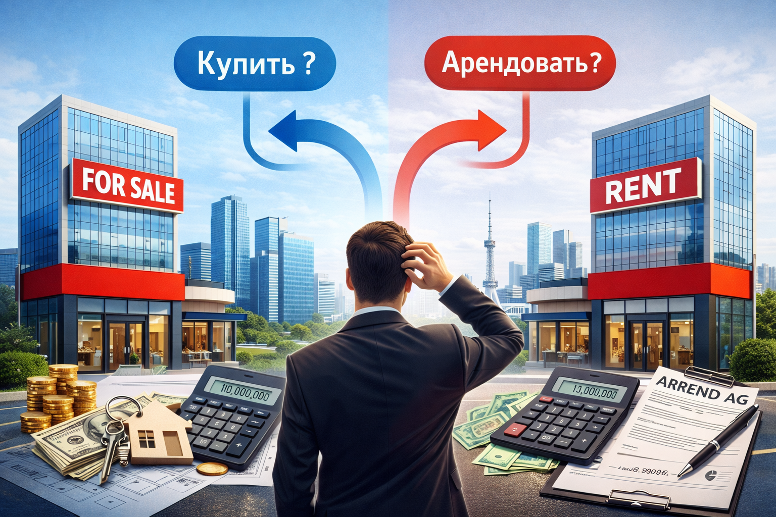 Что выгоднее: купить коммерческую недвижимость или арендовать