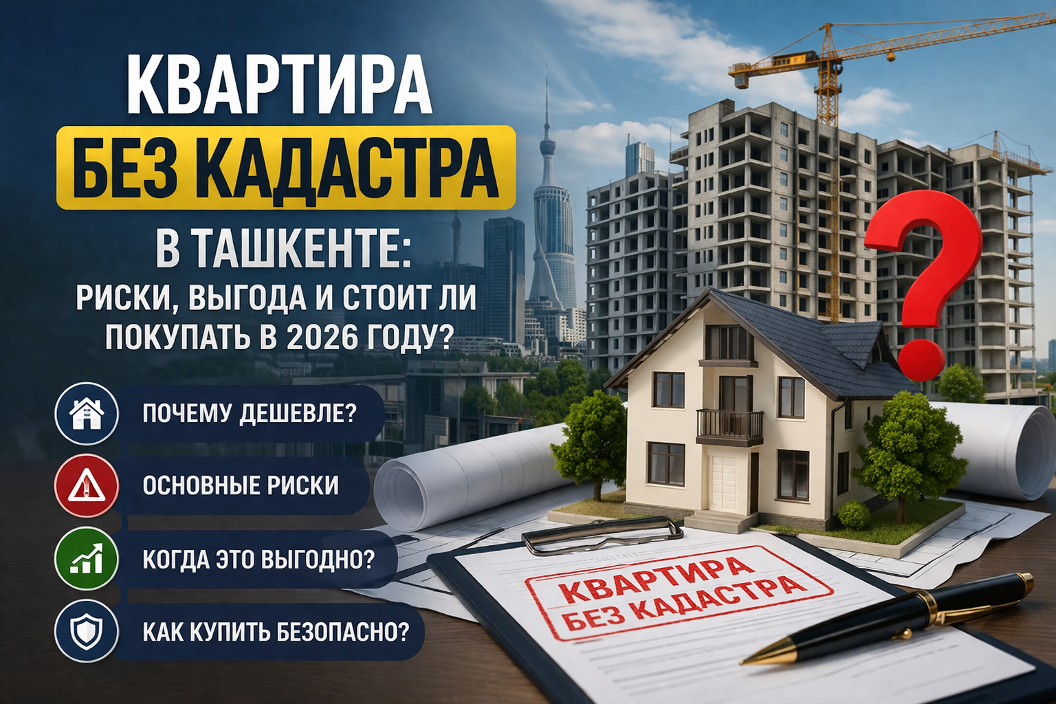 Квартира в новостройке без кадастра: риски и реальность Ташкента